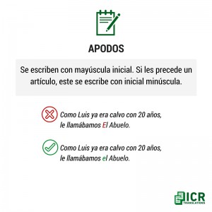 apodos, escribir mejor