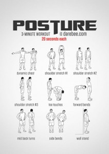 Posture, workout darebee